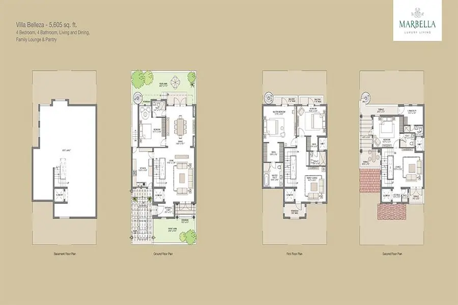 Belleza - At Emaar Marbella Villas 4 BHK Ready To Move villas in Gurgaon