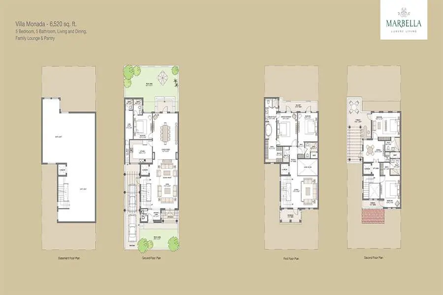 Monda - At Emaar Marbella Villas 5 BHK Ready To Move villas in Sector 66