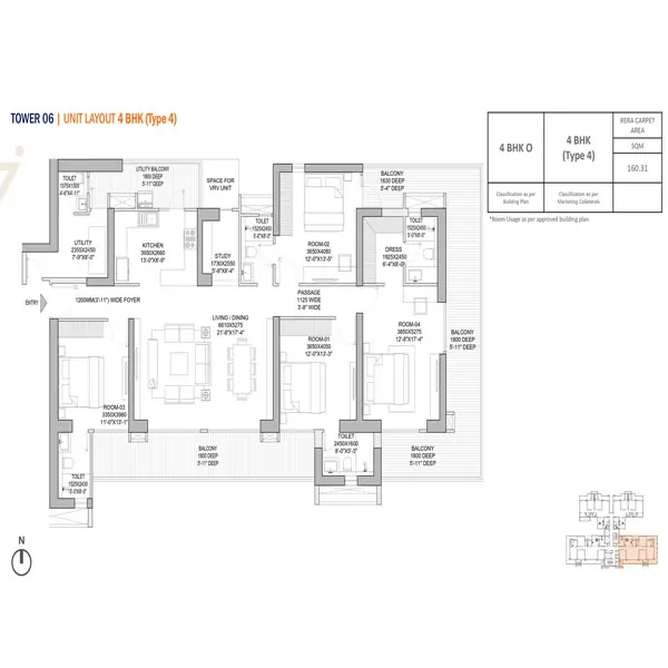 Godrej Zenith Floor Plan Download - 4 BHK Size 3221 SQFT