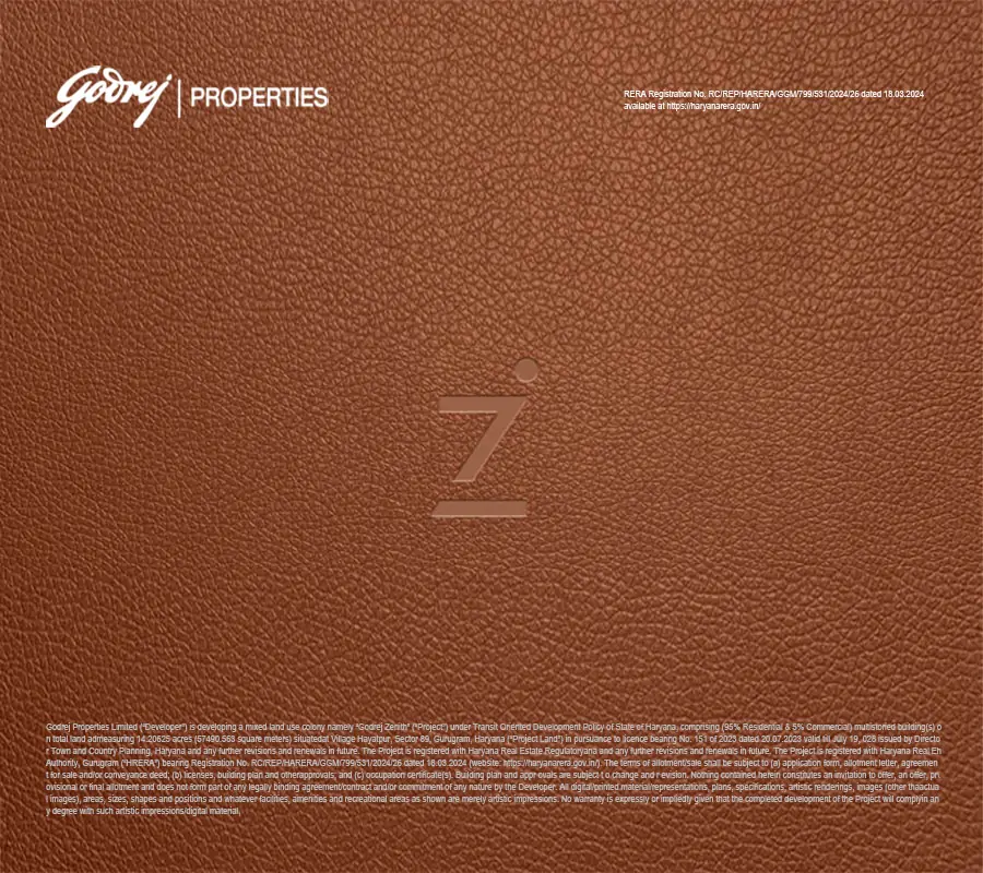 Download Godrej Zenith Brochure - explore floor plans, price, amenities, and builder details for Sector 89 Gurgaon