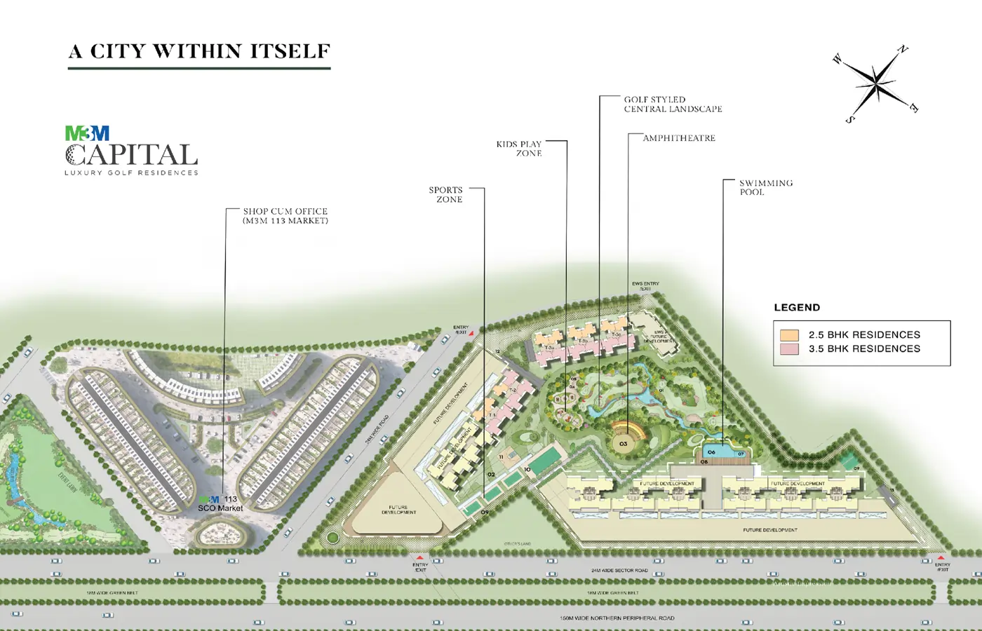 M3M Capital Site Plan - Sector 113 Gurgaon