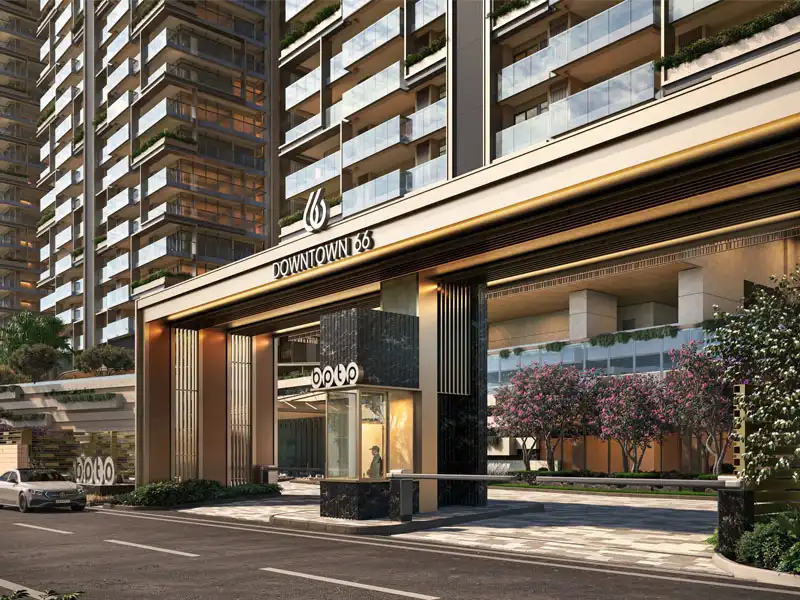 Grand entrance of BPTP Downtown 66 in Sector 66 Gurugram